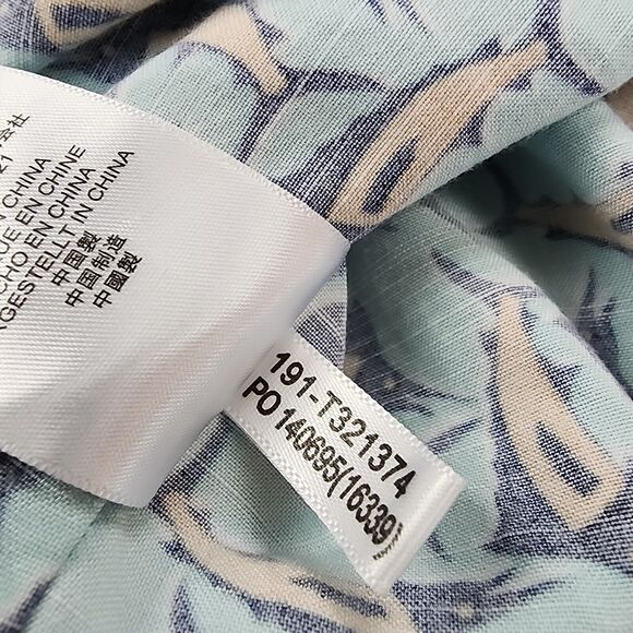 Tommy Bahama Shirt Mens Large Blue Marlin Fish AOP Button Up Hawaiian Tropical - Picture 15 of 15